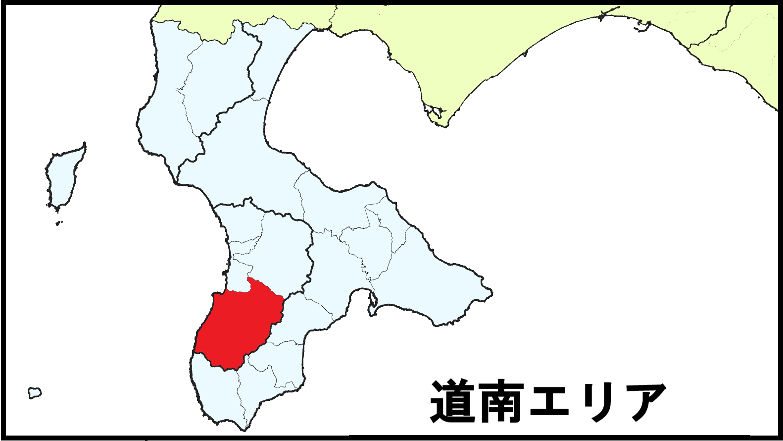 上ノ国町位置図