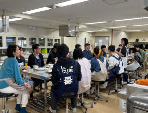 時短料理教室後の意見交換