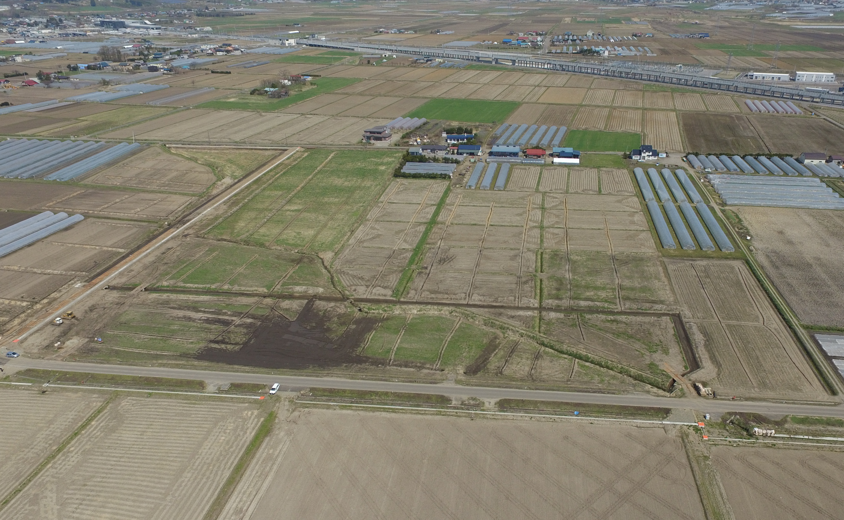 事業実施前の航空写真