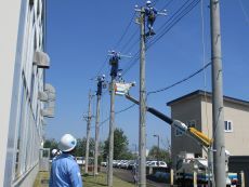 模擬電柱(電柱実習設備)