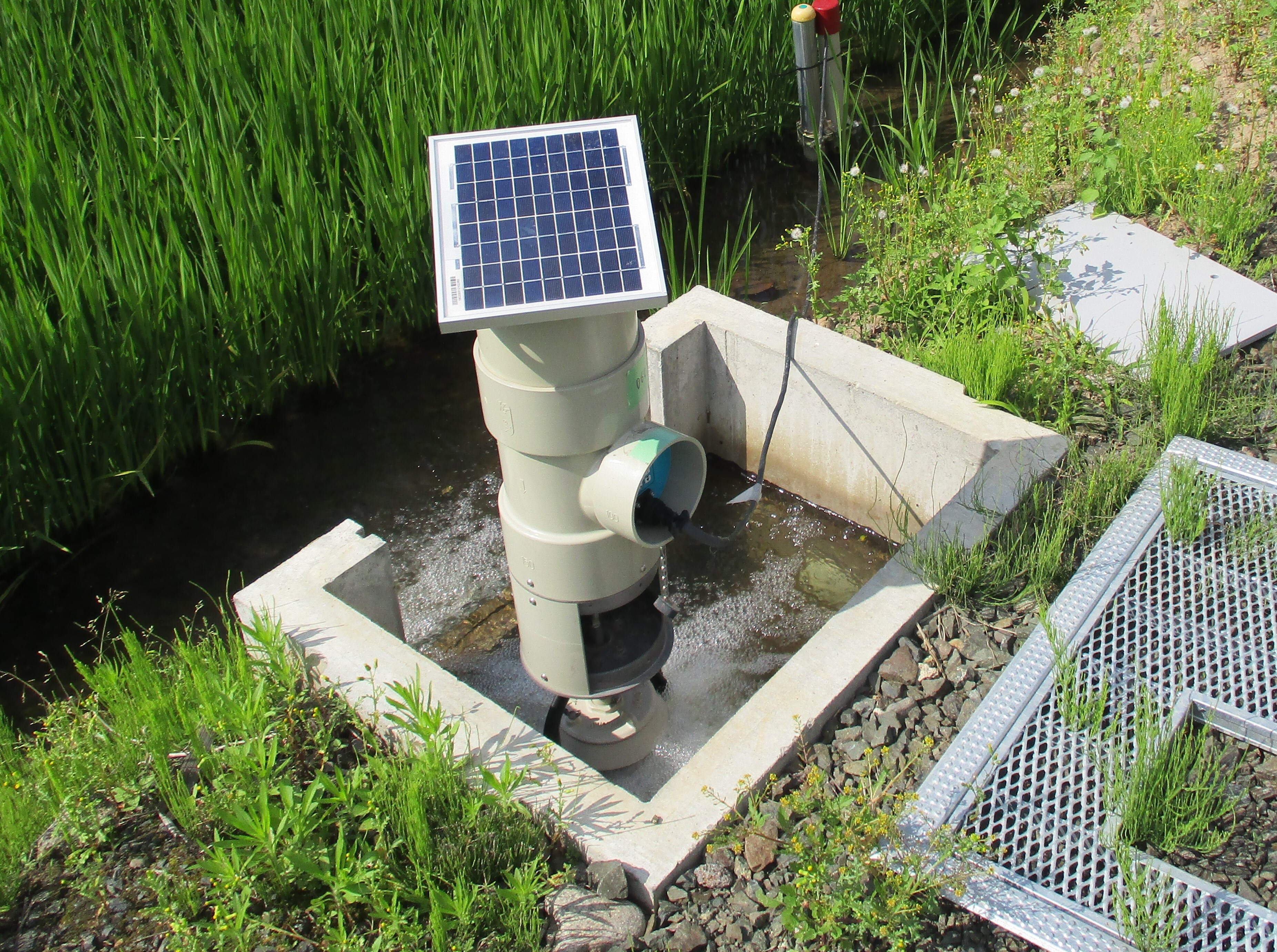 自動給水栓稼働状況の写真