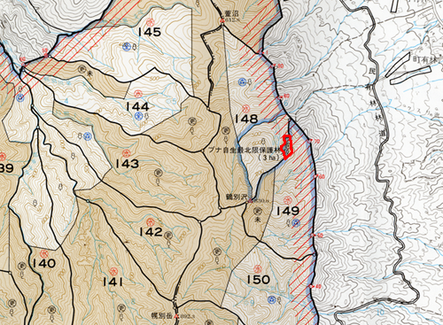 ※地図の作成に当たっては、国土地理院長の承認を得て、同院発行の2万5千分の1の地形図を使用。