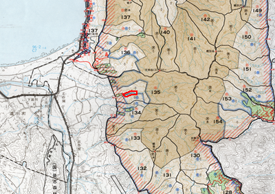 ※地図の作成に当たっては、国土地理院長の承認を得て、同院発行の2万5千分の1の地形図を使用。（承認番号：平29情使、第419-GISMAP39614号）