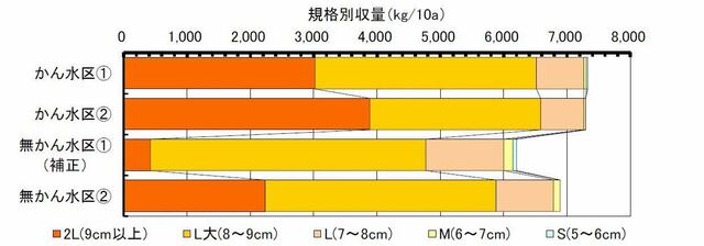 畑地かんがい効果例