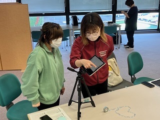 タブレットによる動画撮影実習