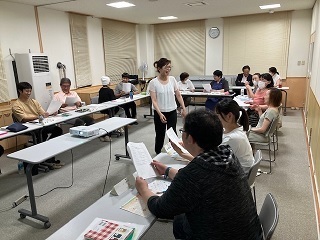 観光サービス科2訓練風景