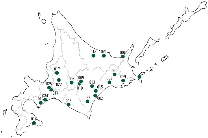 認証施設位置図