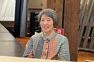 竹内さん（講演前）