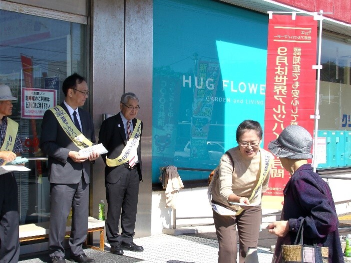 アルツハイマー月間の街頭啓発活動