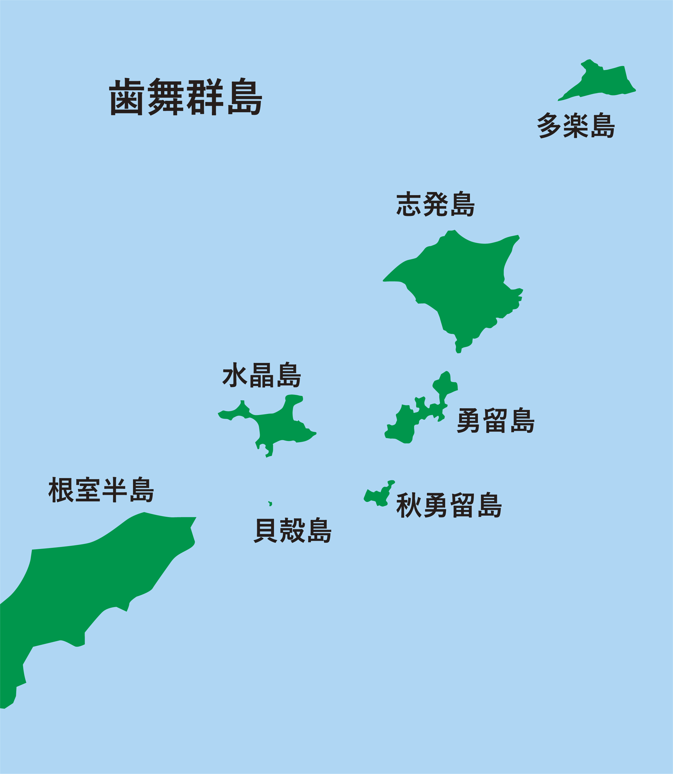 3-1 歯舞群島の地図 (JPG 500KB)