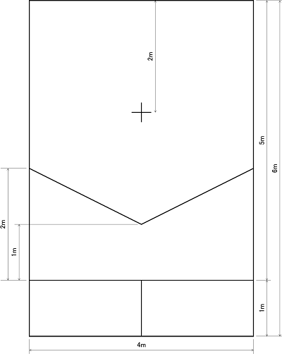 ボッチャコート寸法