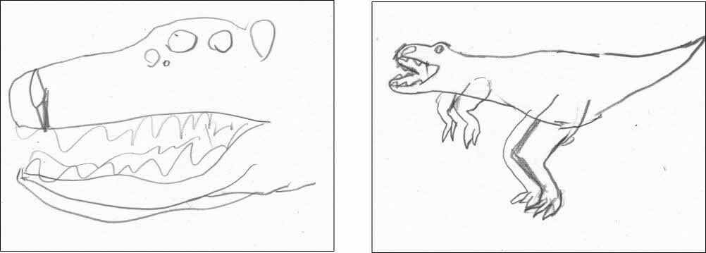 みずさわいくとさんのティラノサウルス