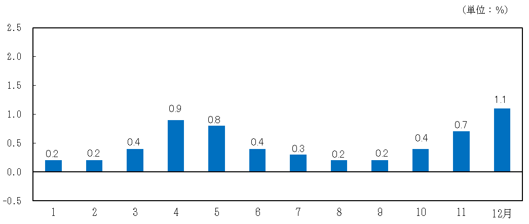 図2-総合指数対前年同月比